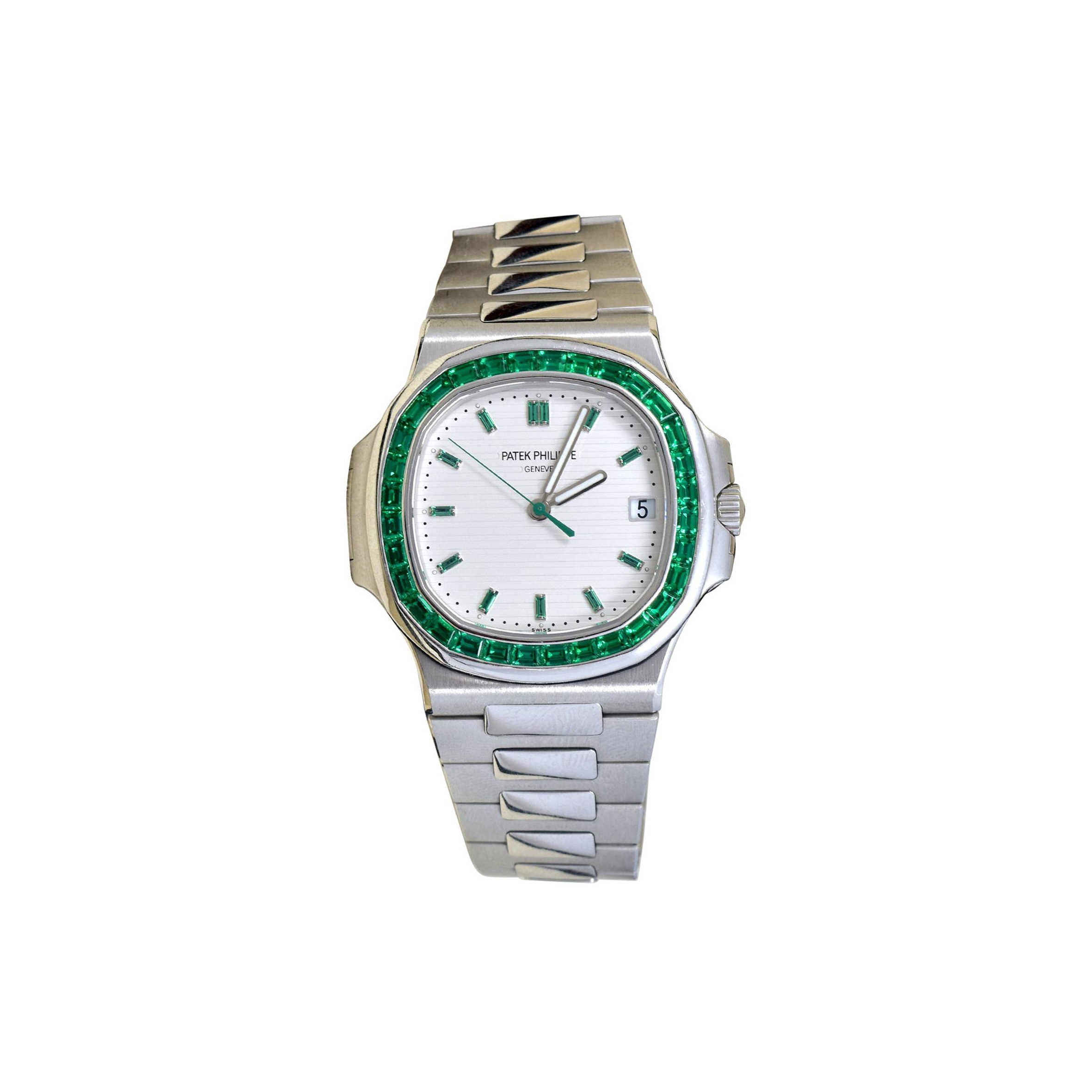 P**ek Ph**ppe emerald nautilus watch 5711p